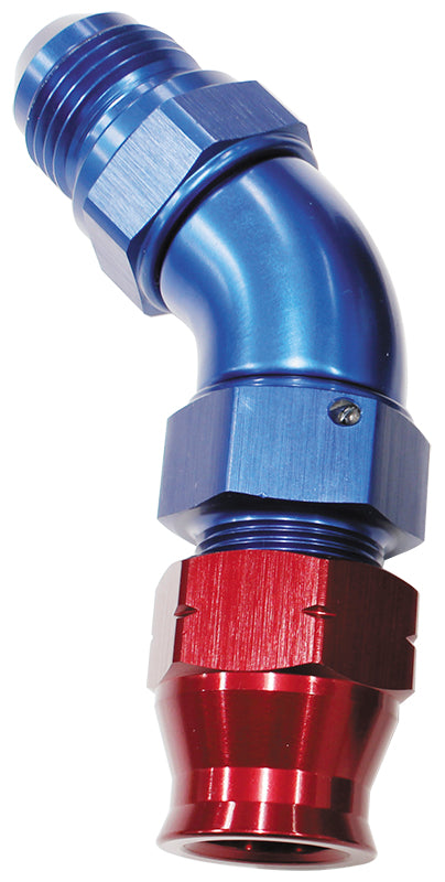 45 Deg Hard Line to Male Adapter with Olive Aeroflow