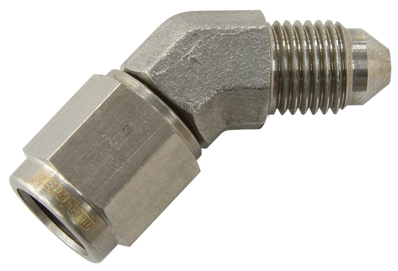 45 Deg Male to Female Coupler Aeroflow