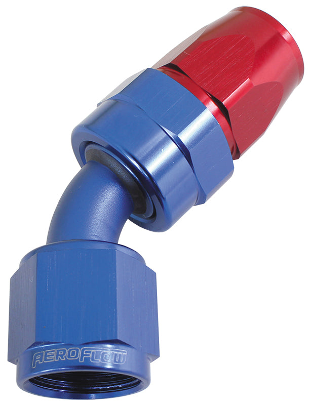 45 Deg Teflon Hose End Aeroflow