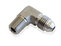 Aeroflow Stainless 90 Deg NPT Male to AN