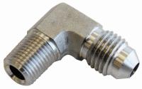 Aeroflow Stainless 90 Deg NPT Male to AN