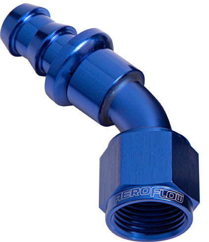 45 Deg Push Lock Hose End Aeroflow