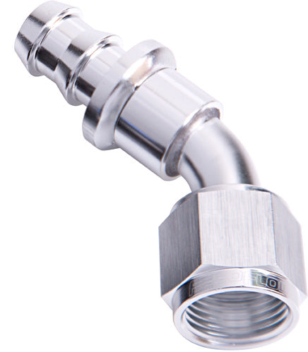 45 Deg Push Lock Hose End Aeroflow