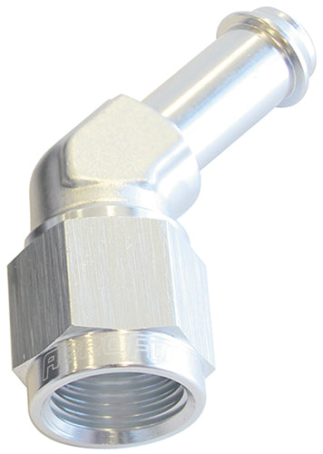 45 Deg AN Female to Hose Barb Aeroflow