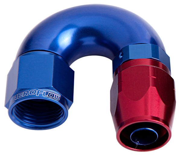 180 Deg Cutter Style Full Flow Stepped Swivel Hose End Aeroflow