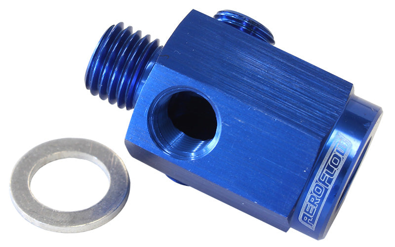Metric Extension With 1/8" NPT Port On Side Aeroflow