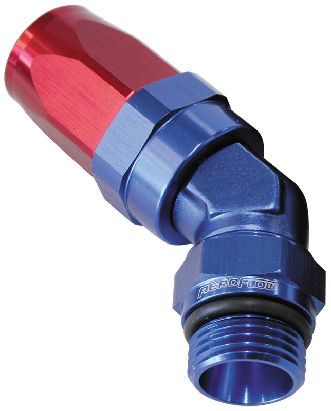 45 Deg Male ORB Swivel To Taper Style Hose End