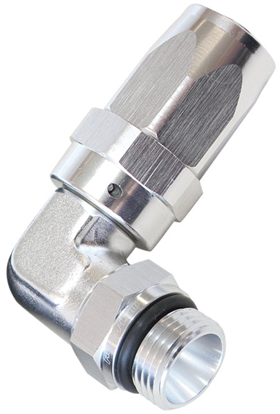 90 Deg Taper Style Hose End To Male ORB Aeroflow