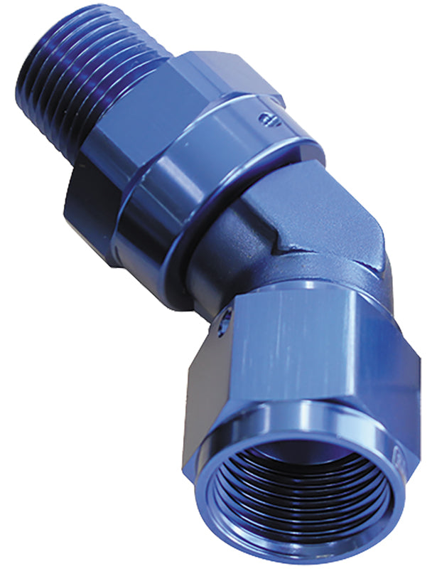 45 Deg NPT Swivel to AN Female Aeroflow