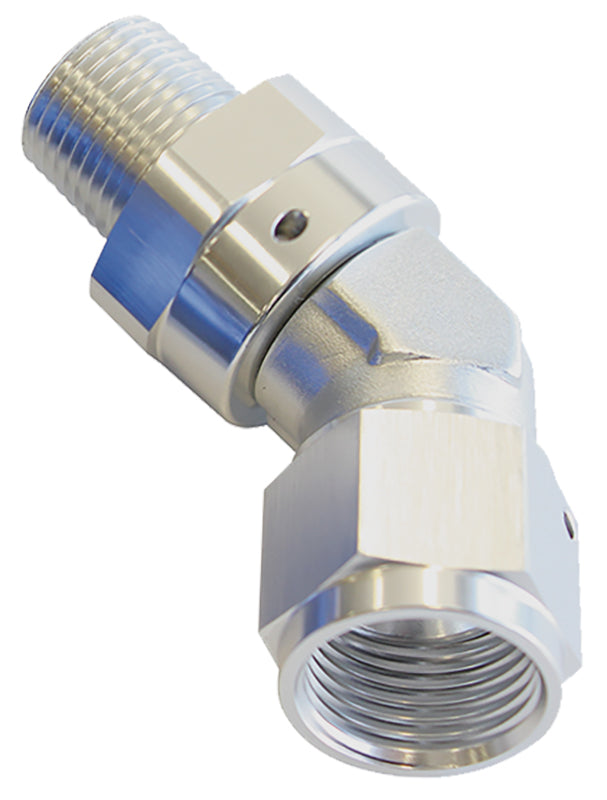 45 Deg NPT Swivel to AN Female Aeroflow