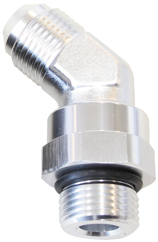 45 Deg ORB Swivel to Male Flare Adapter Aeroflow