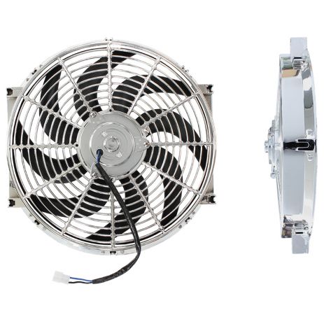 Chrome Electric Fan Aeroflow