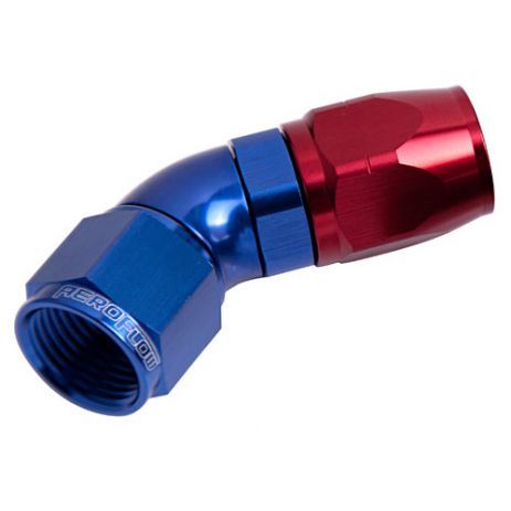45 Deg Cutter Style Full Flow Swivel Hose End Aeroflow