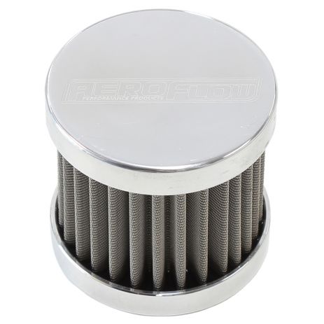 Aeroflow Stainless Steel Billet Breather with Female Thread