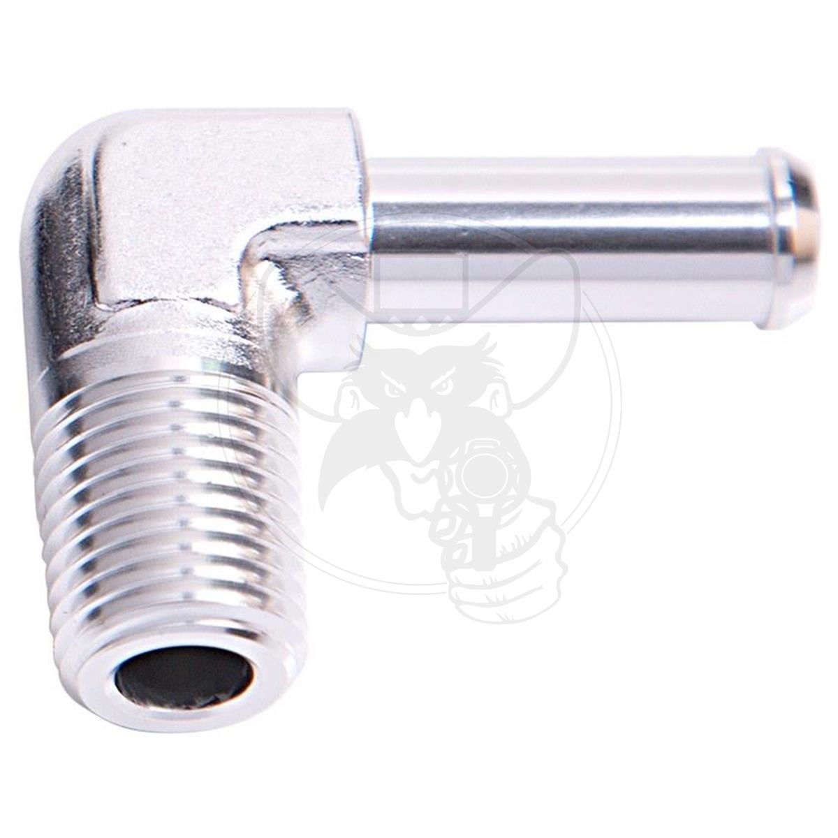 90 Deg NPT to Hose Barb Aeroflow