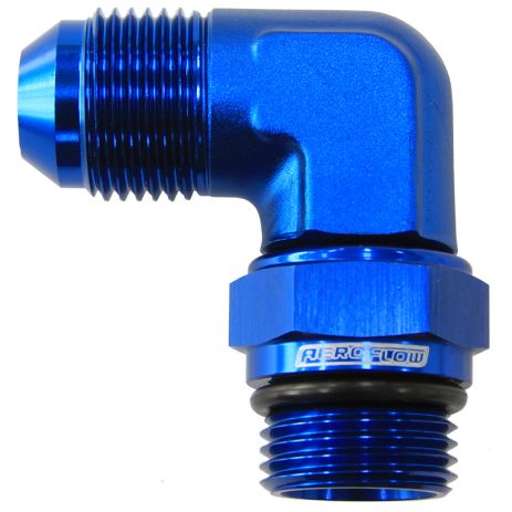 90 Deg ORB Swivel to Male Flare Adapter Aeroflow