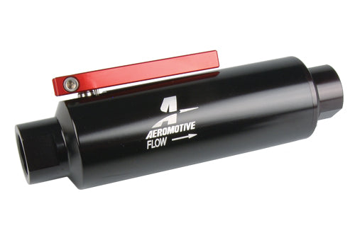 Shut off Valve & Filter 100 Micron S/S Element Aeromotive