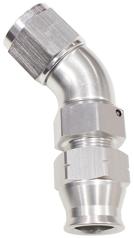 45 Deg Hard Line to Female Adapter with Olive Aeroflow