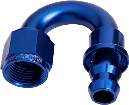180 Deg Push Lock Hose End Aeroflow