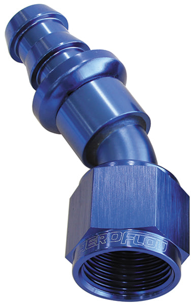 30 Deg Push Lock Hose End  Aeroflow