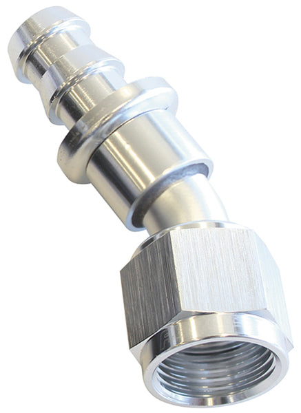 30 Deg Push Lock Hose End  Aeroflow