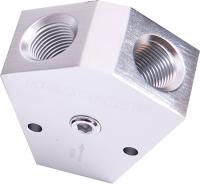 NPT Billet Y-Block with 1/8" NPT Port