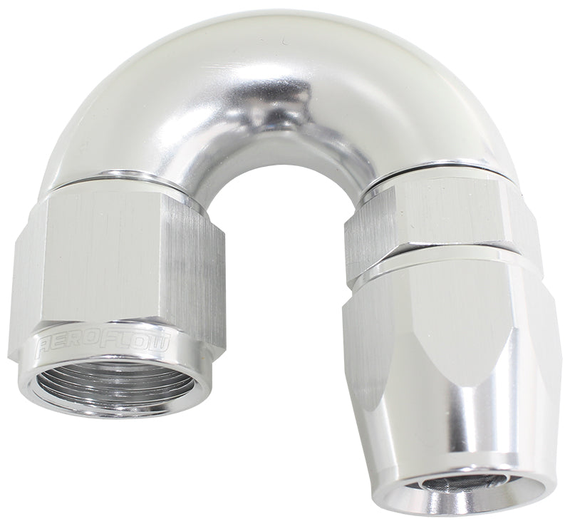 180 Deg Full Flow PTFE Hose End Aeroflow