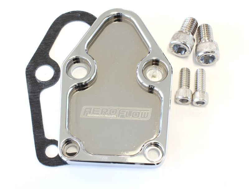 Aeroflow Billet Fuel Pump Block-Off Plate