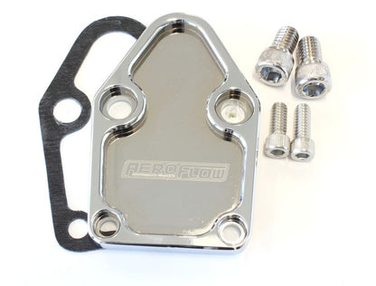 Aeroflow Billet Fuel Pump Block-Off Plate