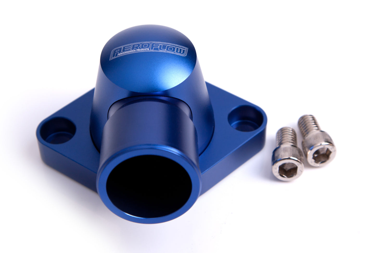 Aeroflow Billet Thermostat Housing. Suit SB, BB Chevy, (Swivel)