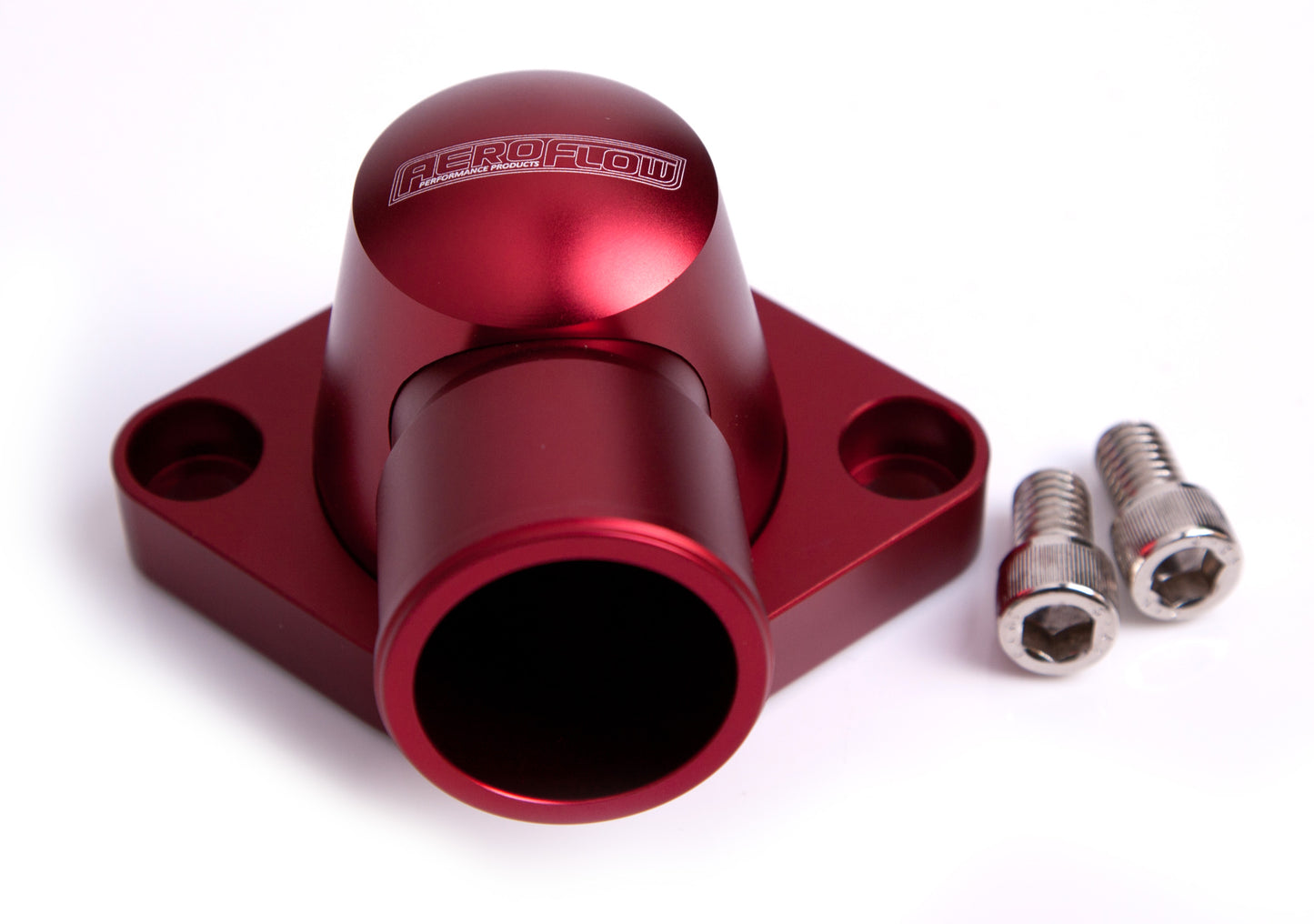 Aeroflow Billet Thermostat Housing. Suit SB, BB Chevy, (Swivel)