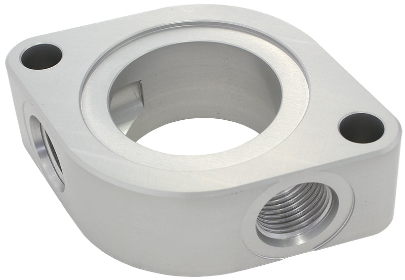 Water Neck Spacer. Suit SB Chev With x2 -8 ORB Auxiliary Ports