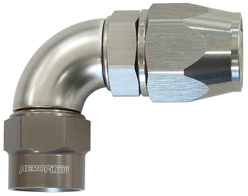 90 Deg Full Flow Kryptalon Hose Ends Aeroflow