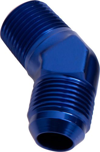 45 Deg Male  NPT To AN Adapter Aeroflow