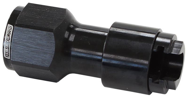 Push-On Female EFI Fuel Fitting - Black With Female ORB
