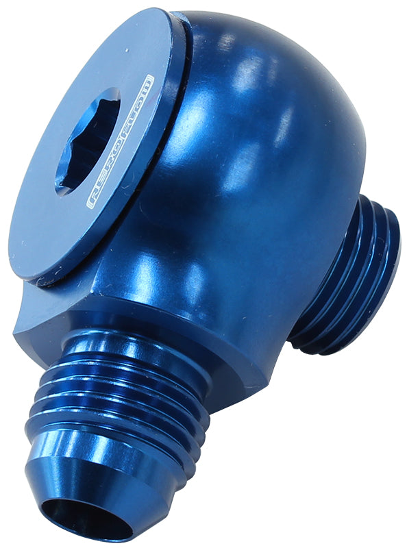 90 Deg Low Profile ORB to AN Male Adapter Aeroflow