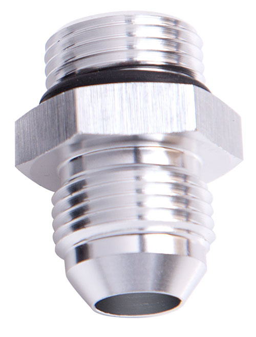 ORB to Straight AN Male Adapter Silver  Aeroflow