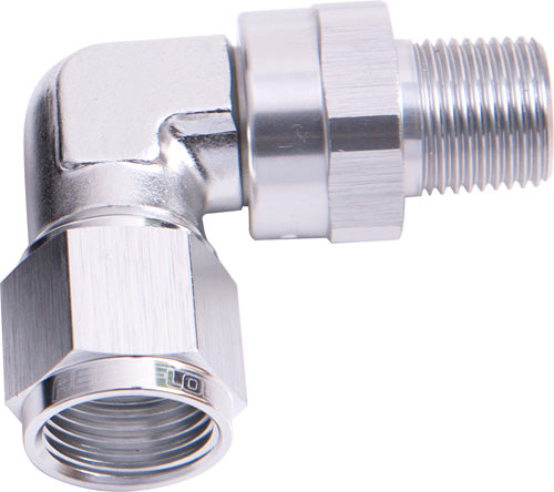 90 Deg NPT Swivel to AN Female Aeroflow