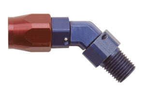 45 Deg Cutter Style Low Profile NPT to Swivel Hose End