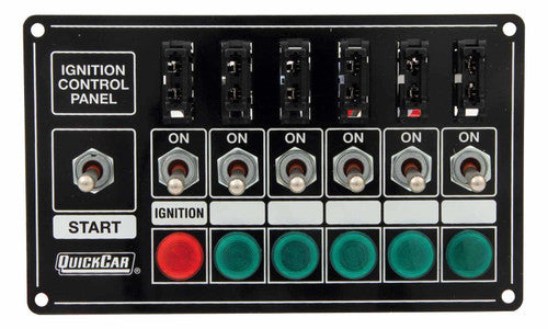 Extreme Fused & Lit Single Ignition 7 Switch Panel QuickCar