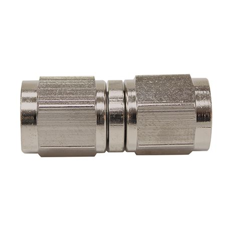 Stainless Steel Straight Female Flare Swivel Coupler Aeroflow