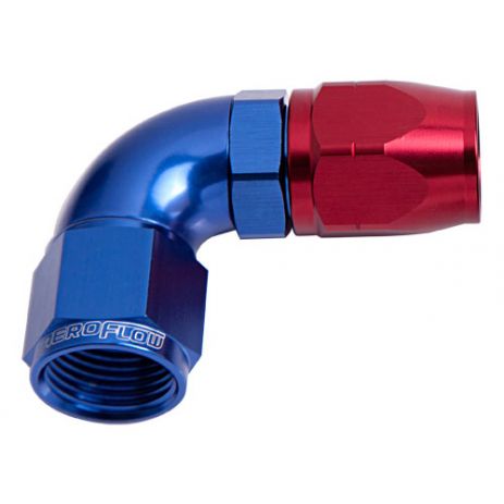 90 Deg Cutter Style Full Flow Swivel Hose End Aeroflow