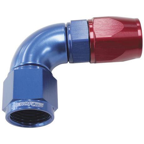 90 Deg Full Flow PTFE Hose End Aeroflow