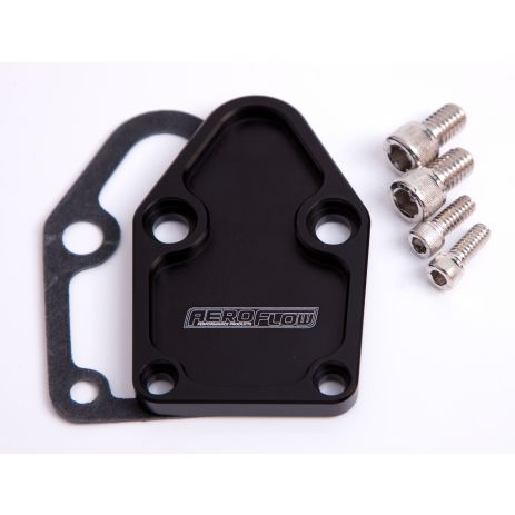 Aeroflow Billet Fuel Pump Block-Off Plate