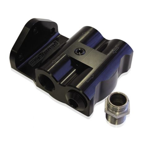 Aeroflow Billet Remote Filter Mount Ports