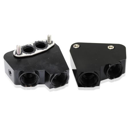 Aeroflow Billet LS Oil Cooler Adapter Ports