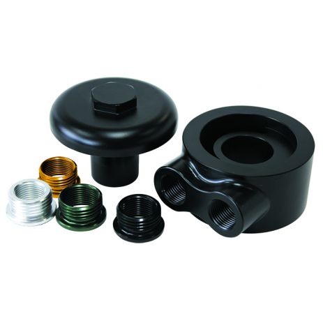 Aeroflow Billet Oil Filter Block Adapter