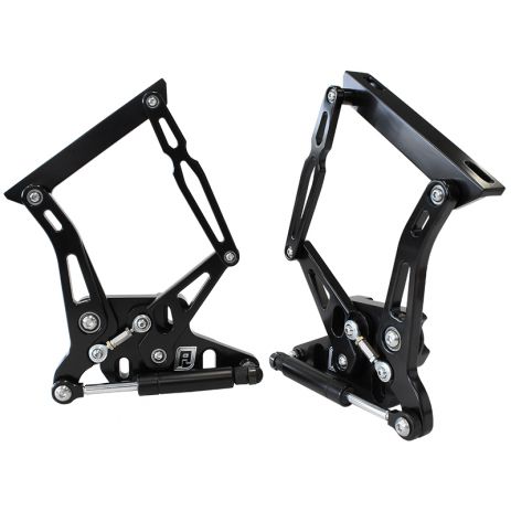 Ford Falcon XR-XY Billet Bonnet Hinge Kit - Black Finish Aeroflow