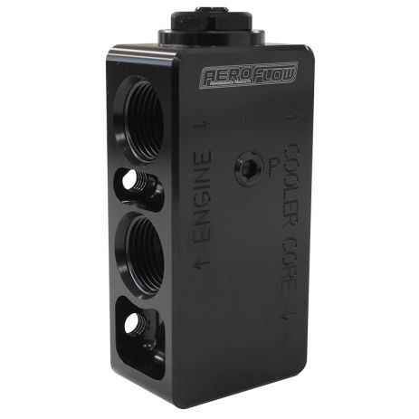 Aeroflow Billet Aluminium Oil Thermostat block