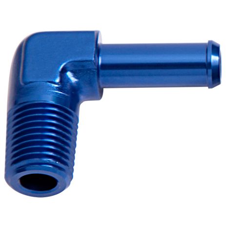 90 Deg NPT to Hose Barb Aeroflow